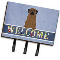 "Caroline's Treasures Bullmastiff Welcome Wall Hook, Triple, Multicolor"