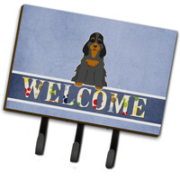 "Caroline's Treasures Cocker Spaniel Black Tan Welcome Wall Hook, Triple, Multicolor"