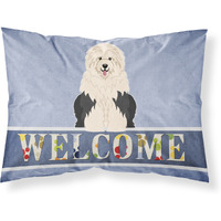 "Caroline's Treasures Old English Sheepdog Welcome Pillowcase, Standard,"