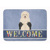 "Caroline's Treasures Old English Sheepdog Welcome Floor Mat, 19 x 27, Multicolor"