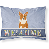 "Caroline's Treasures Corgi Welcome Pillowcase, Standard,"