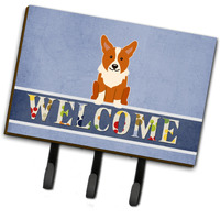 "Caroline's Treasures Corgi Welcome Wall Hook, Triple, Multicolor"