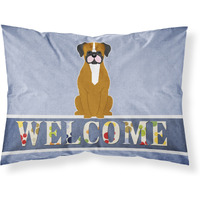 "Caroline's Treasures Flashy Fawn Boxer Welcome Pillowcase, Standard,"