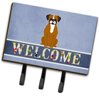 "Caroline's Treasures Flashy Fawn Boxer Welcome Wall Hook, Triple, Multicolor"