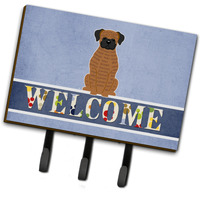 "Caroline's Treasures Welcome Brindle Boxer Wall Hook, Triple"