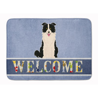 "Caroline's Treasures Border Collie Black White Welcome Floor Mat, 19 x 27, Multicolor"