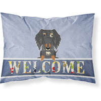 "Caroline's Treasures Wire Haired Dachshund Dapple Welcome Pillowcase, Standard,"