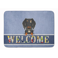 "Caroline's Treasures Wire Haired Dachshund Dapple Welcome Floor Mat, 19 x 27, Multicolor"