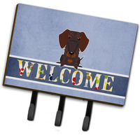 "Caroline's Treasures Welcome Wire Haired Dachshund Chocolate Wall Hook, Triple"