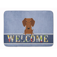 "Caroline's Treasures Dachshund Red Brown Welcome Floor Mat, 19 x 27, Multicolor"
