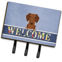 "Caroline's Treasures Dachshund Red Brown Welcome Wall Hook, Triple, Multicolor"