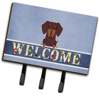 "Caroline's Treasures Dachshund Chocolate Welcome Wall Hook, Triple, Multicolor"
