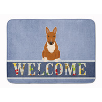 "Caroline's Treasures Bull Terrier Red Welcome Floor Mat, 19 x 27, Multicolor"