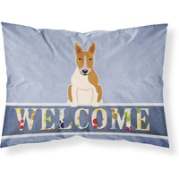 "Caroline's Treasures Bull Terrier Red White Welcome Pillowcase, Standard,"