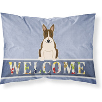 "Caroline's Treasures Bull Terrier Dark Brindle Welcome Pillowcase, Standard,"