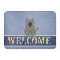 "Caroline's Treasures Chow Blue Welcome Floor Mat, 19 x 27, Multicolor"