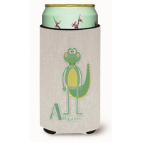 "Caroline's Treasures Alphabet A For Alligator Tall Boy Beverage Insulator Hugger, Multicolor"