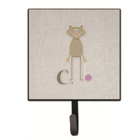 "Caroline's Treasures Alphabet C for Cat Wall Hook, Small, Multicolor"