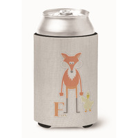 "Caroline's Treasures Alphabet F For Fox Can or Bottle Hugger, Can Hugger, Multicolor"