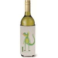"Caroline's Treasures Alphabet I for Iguana Wine Bottle Beverage Insulator Hugger, Multicolor, 750ml"