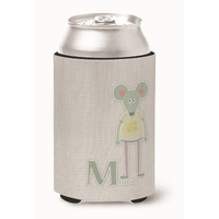 "Caroline's Treasures Alphabet M For Mouse Can or Bottle Hugger, Can Hugger, Multicolor"