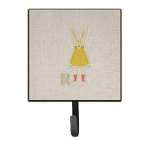 "Caroline's Treasures Alphabet R for Rabbit Wall Hook, Small, Multicolor"