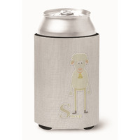 "Caroline's Treasures Alphabet S for Sheep Can or Bottle Hugger, Multicolor"
