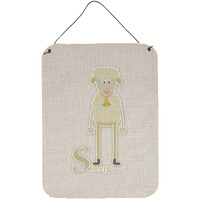 "Caroline's Treasures Alphabet S for Sheep Metal Print, 16 x 12, Multicolor"