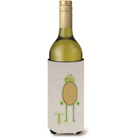 "Caroline's Treasures Alphabet T for Turtle Wine Bottle Beverage Insulator Hugger, Multicolor, 750ml"