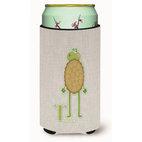 "Caroline's Treasures Alphabet T For Turtle Tall Boy Beverage Insulator Hugger, Multicolor"