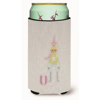 "Caroline's Treasures Alphabet U For Unicorn Tall Boy Beverage Insulator Hugger, Multicolor"