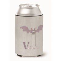 "Caroline's Treasures Alphabet V For Vampire Bat Can or Bottle Hugger, Can Hugger, Multicolor"