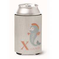 "Caroline's Treasures Alphabet x For Xray Fish Can or Bottle Hugger, Can Hugger, Multicolor"