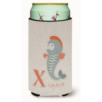 "Caroline's Treasures Alphabet x For Xray Fish Tall Boy Beverage Insulator Hugger, Multicolor"