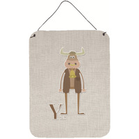 "Caroline's Treasures Alphabet Y for Yak Metal Print, 16 x 12, Multicolor"
