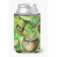 "Caroline's Treasures Luck of the Irish Can or Bottle Hugger, Can Hugger, Multicolor"