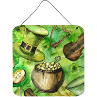 "Caroline's Treasures Luck of The Irish Door Hanging Prints wall-decor, Multicolor"