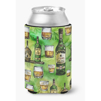 "Caroline's Treasures Irish Whiskey Can or Bottle Hugger, Can Hugger, Multicolor"