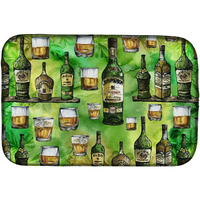 "Caroline's Treasures Irish Whiskey Dish Drying Mat, 14"" x 21"", Multicolor"