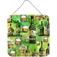"Caroline's Treasures Irish Whiskey Door Hanging Prints wall-decor, Multicolor"