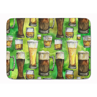 "Caroline's Treasures Irish Beers Machine Washable Memory Foam Mat doormats, Multicolor"