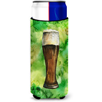 "Caroline's Treasures Irish Beer Dark Michelob Ultra Hugger For Slim Cans, Slim Can, Multicolor"