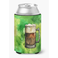 "Caroline's Treasures Irish Beer Mug Can or Bottle Hugger, Can Hugger, Multicolor"