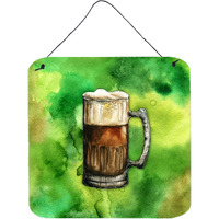 "Caroline's Treasures Irish Beer Mug Door Hanging Prints wall-decor, Multicolor"