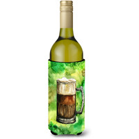 "Caroline's Treasures Irish Beer Mug Wine Bottle Beverage Insulator Hugger, 750 ml, Multicolor"