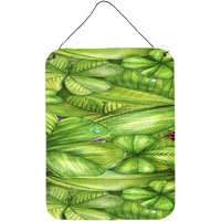"Caroline's Treasures Shamrocks and Lady Bugs Door Hanging Prints wall-decor, Multicolor"