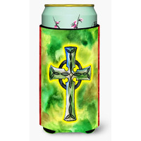 "Caroline's Treasures Irish Celtic Cross Tall Boy Beverage Insulator Hugger, Multicolor"