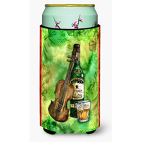 "Caroline's Treasures Irish Whiskey & Music Tall Boy Beverage Insulator Hugger, Multicolor"