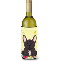 "Caroline's Treasures BB6009LITERK Easter French Bulldog Brindle Wine Bottle Beverage Insulator Hugger, 750ml, Multicolor"