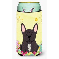 "Caroline's Treasures Easter Eggs French Bulldog Brindle Tall Boy Beverage Insulator Hugger, Multicolor"